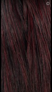 99 - schwarz-burgund mit hellem Verlauf (5cm Spitzen) - nero bordeaux con sfumatura chiara